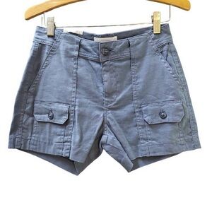 NWT $90 Level 99 Brand Cargo Shorts - blue/gray steel blueTencel‎ eco size 25 26